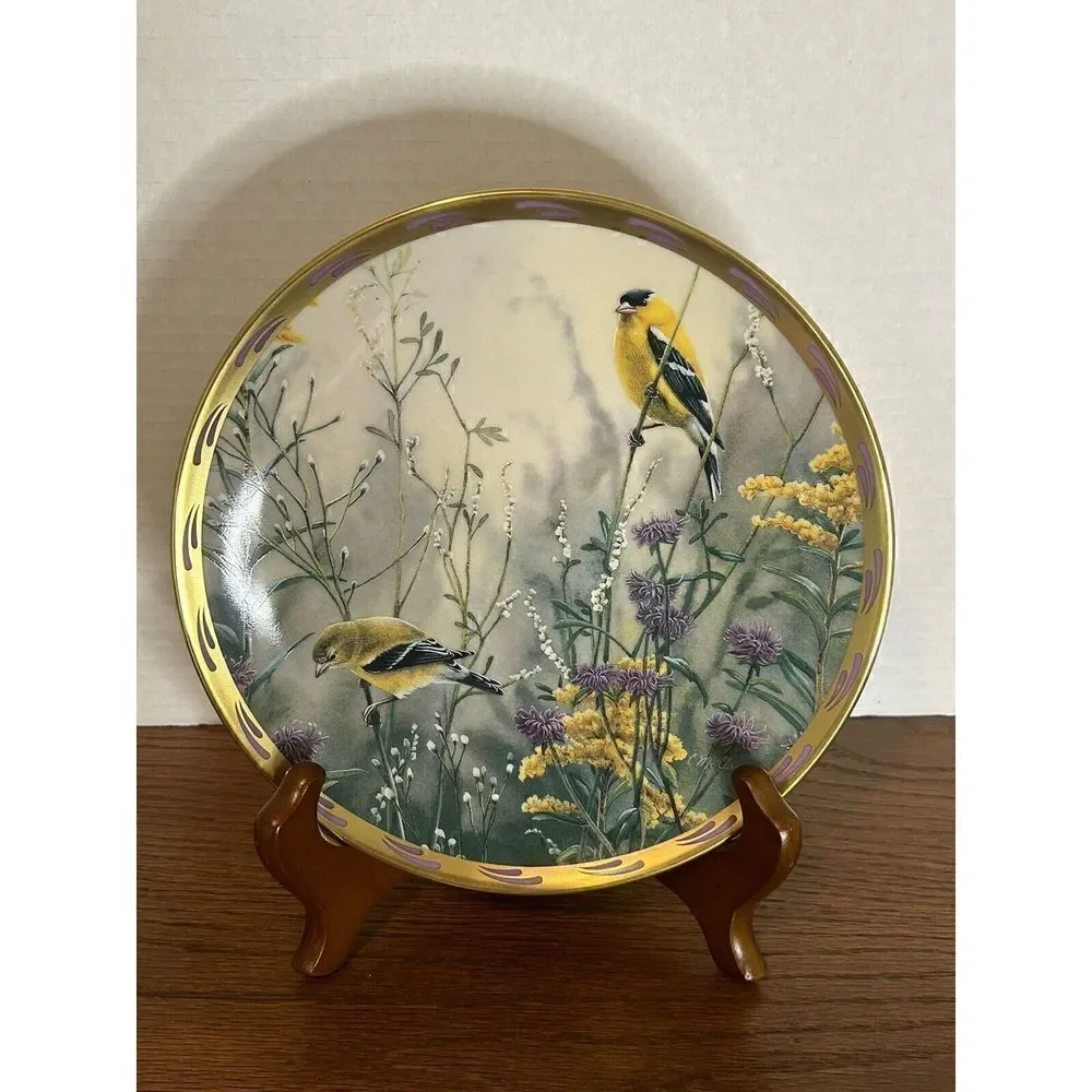 Set of 7 Lenox by Catherine McClung Nature's Collage Bird Plates 8”